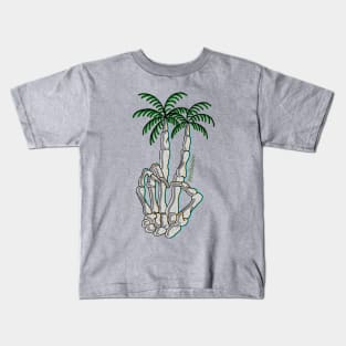 Peace palm Tree Kids T-Shirt